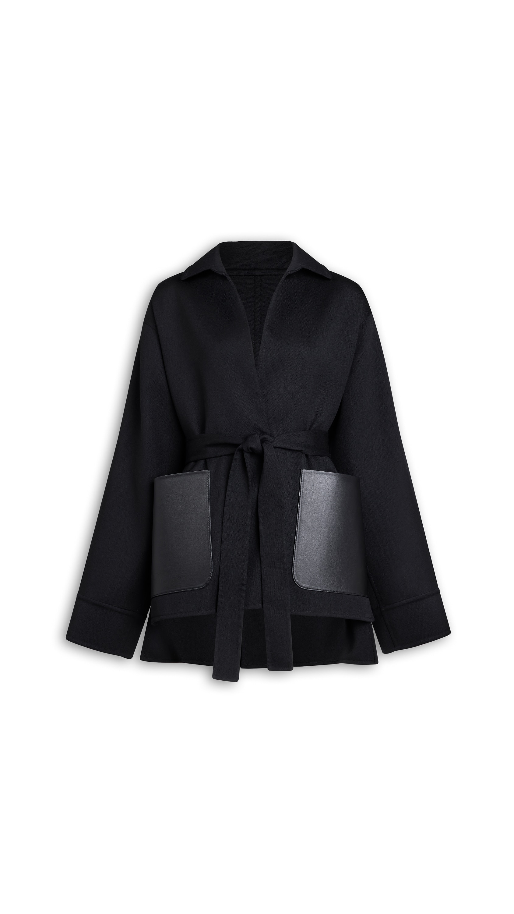 WRAP TAILORED WOOL JACKET