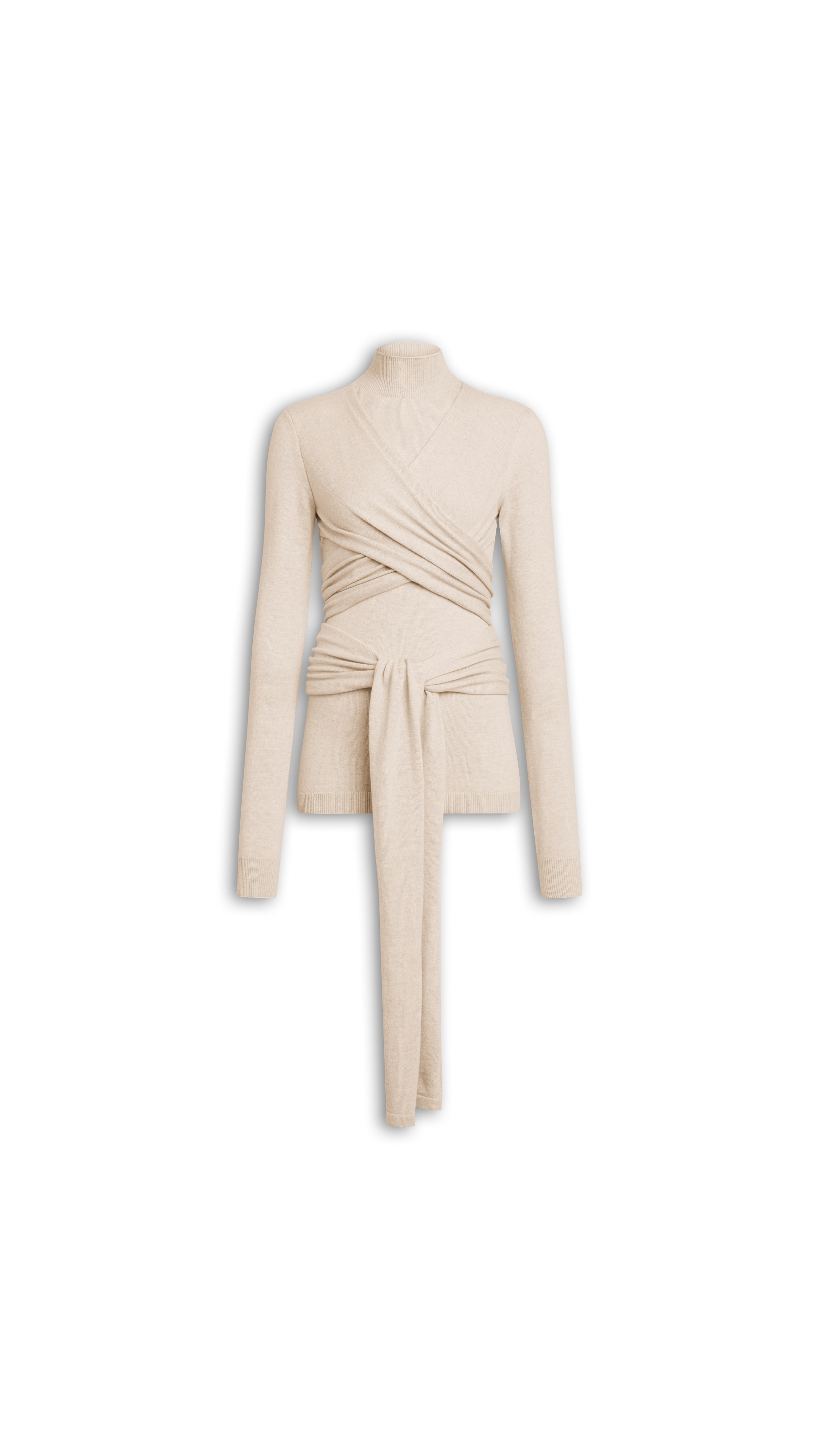 WRAP CASHMERE TOP