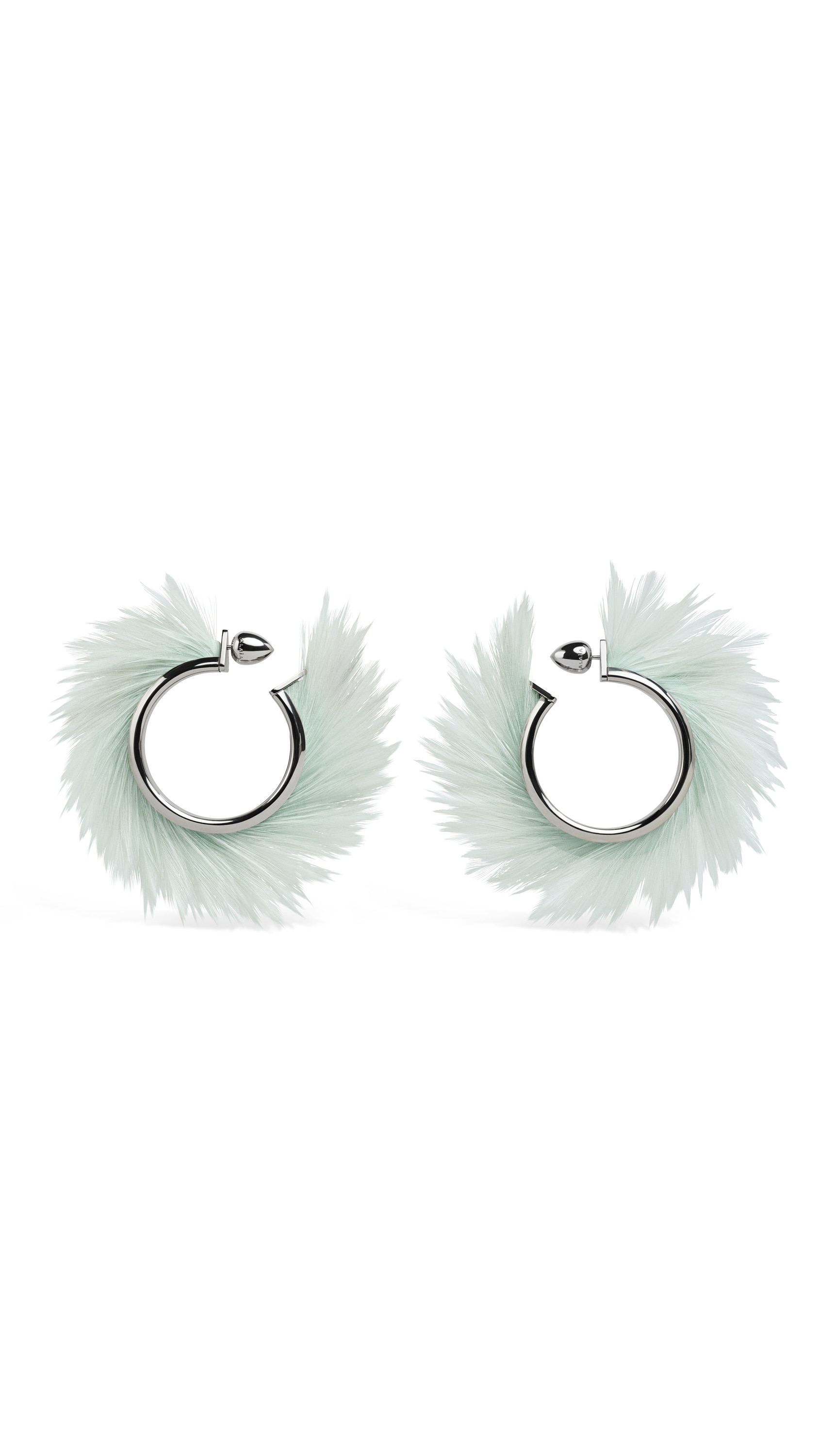 BLADE HOOPS WITH FEATHERS