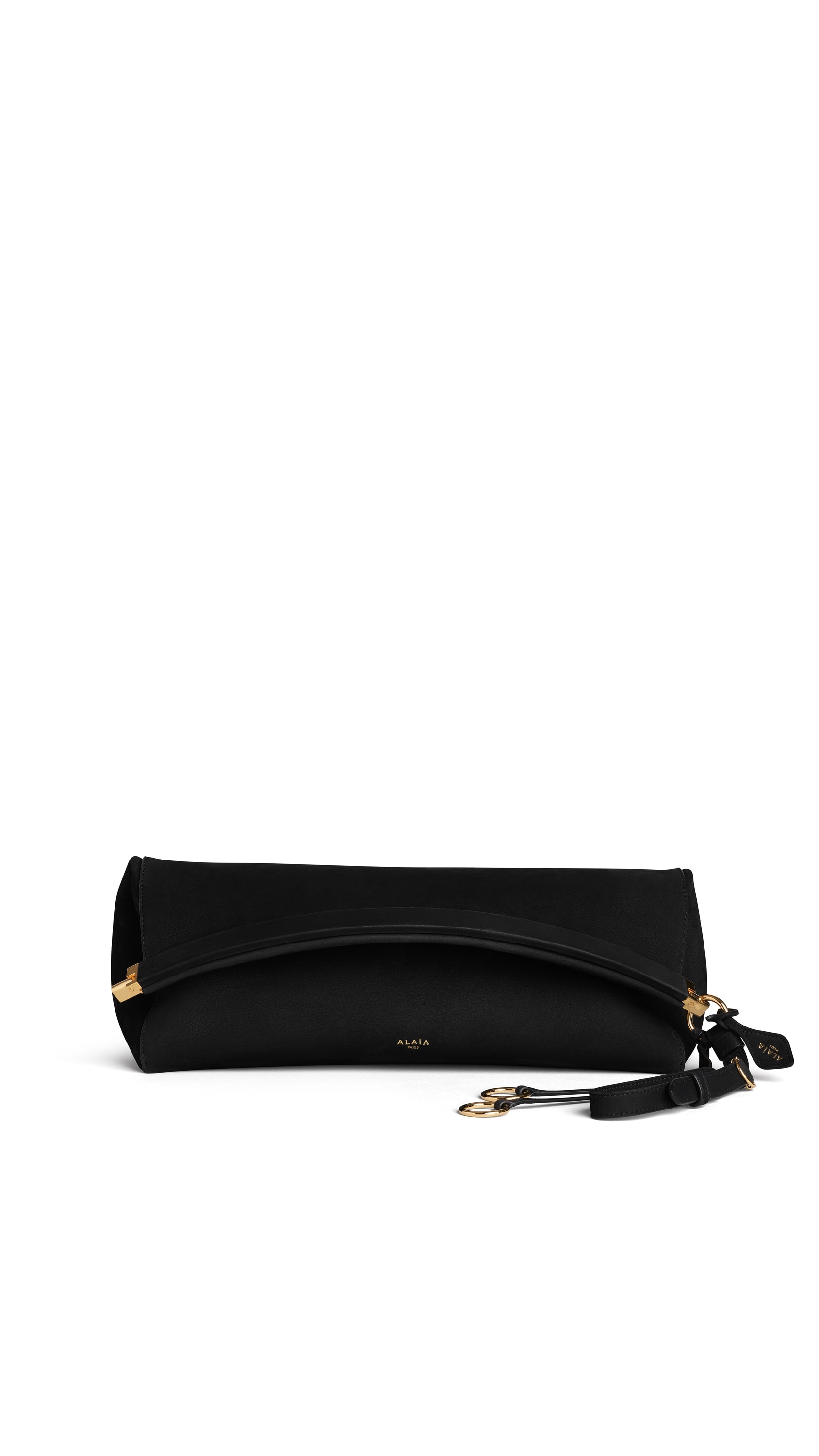 ALAÏA BLACK LE CLICK CLUTCH 42 IN NUBUCK | ALAÏA US