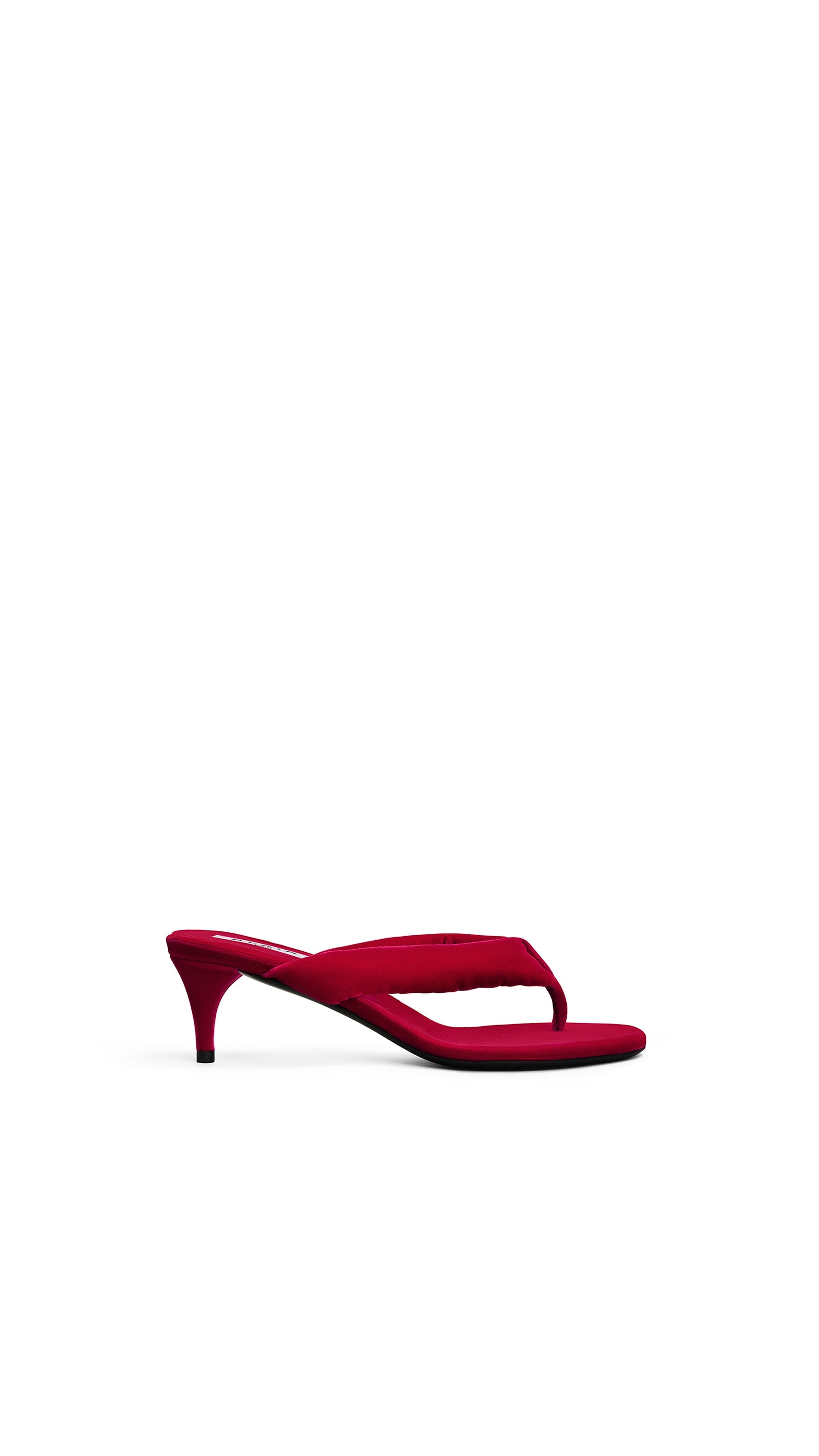 HEEL THONG MULES IN VELVET