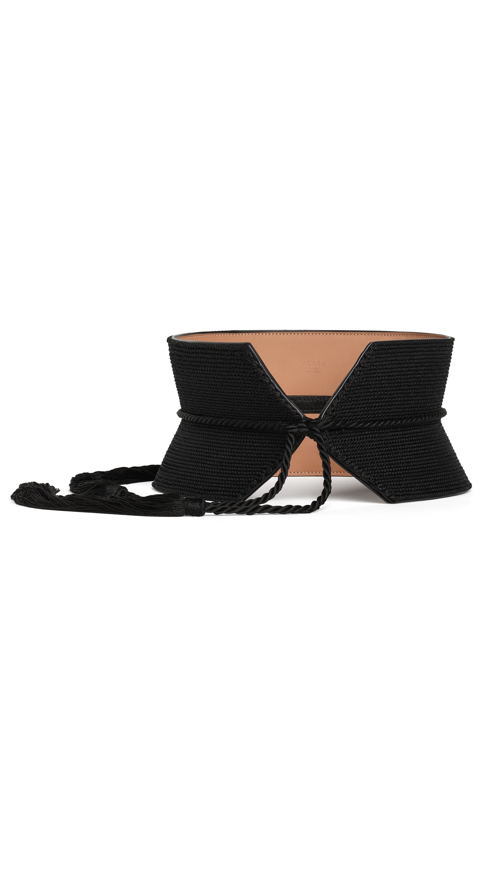TASSEL BUSTIER BELT IN CALFSKIN