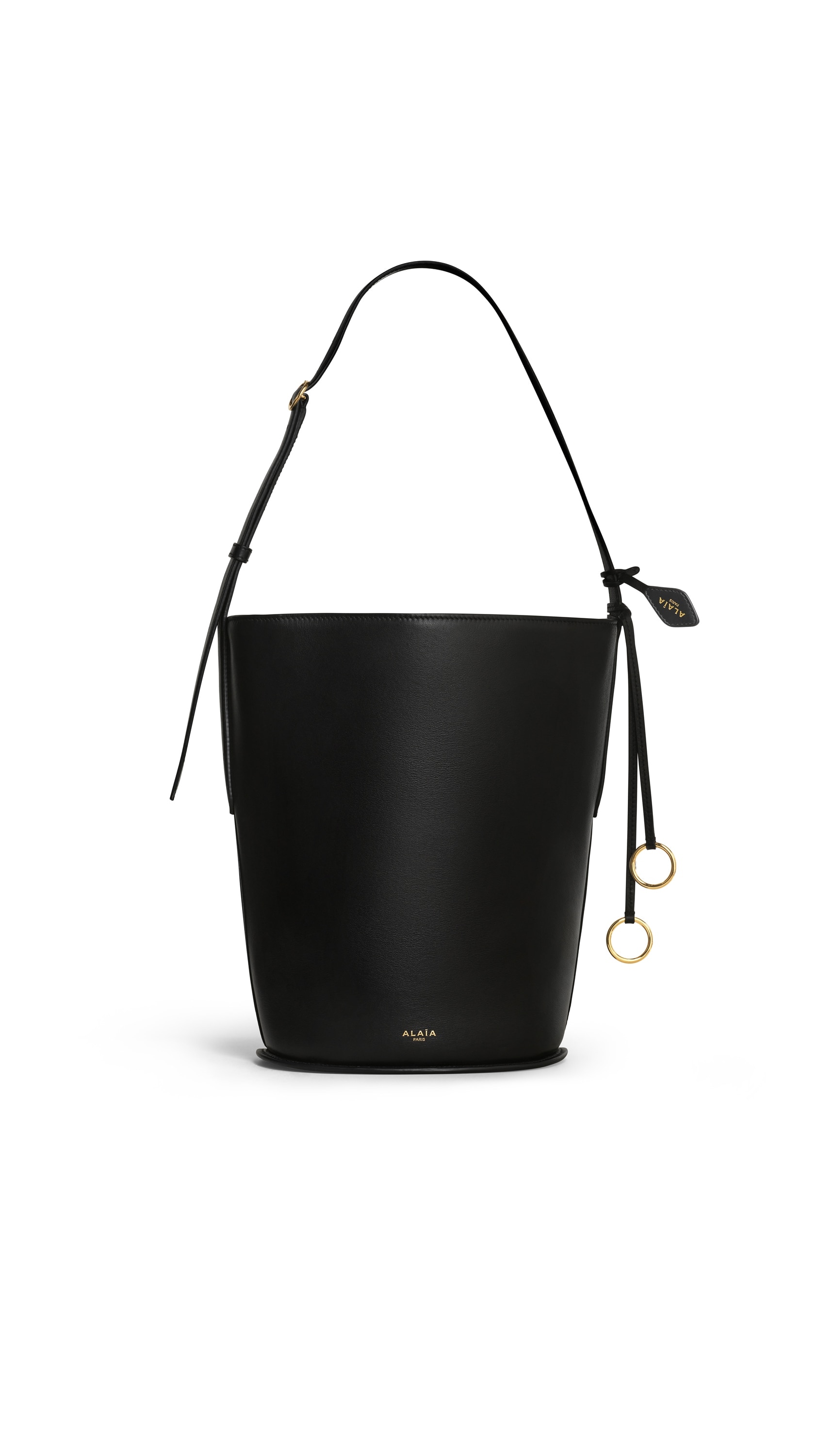 ALAÏA HIP レザー製 スモールバケットバッグ ブラック | ALAÏA JP