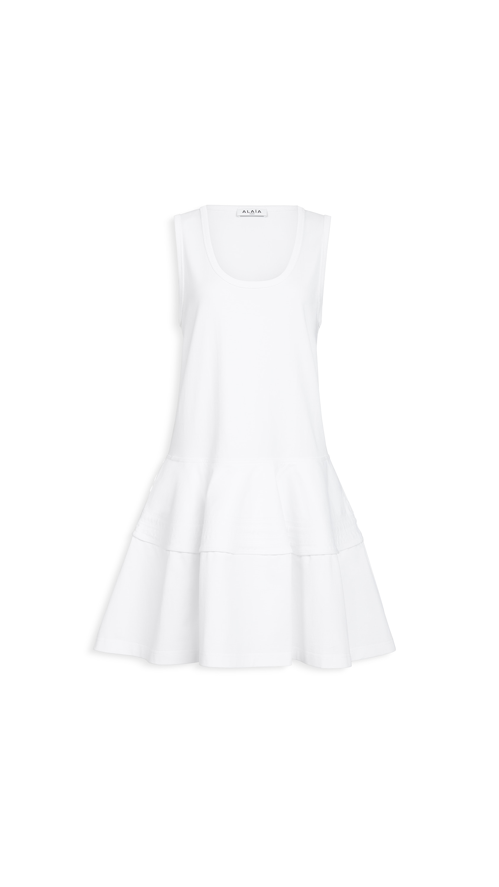 ALAÏA White Cotton Jersey Tank Dress size 2 (US)